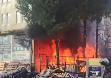 Ordu'da iş yeri deposunda yangın