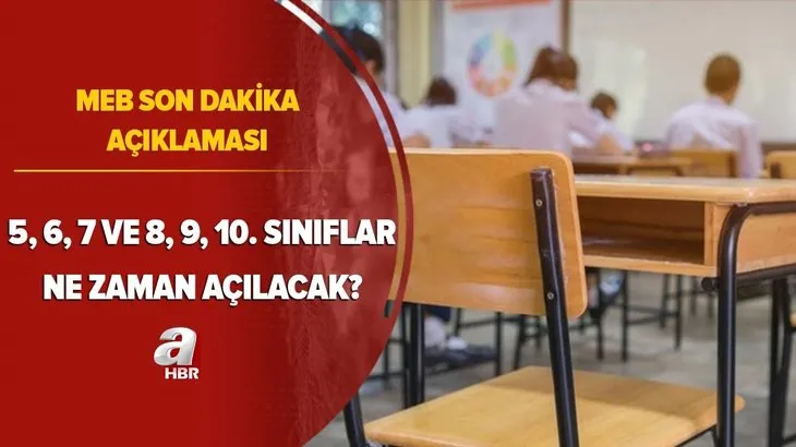 MEB SON DAKİKA: 5, 6, 7 ve 10, 11. sınıflar ne zaman açılacak? İstanbul, Ankara, İzmir, Kocaeli'nde okullar yarın açılıyor mu? 2 Mart...