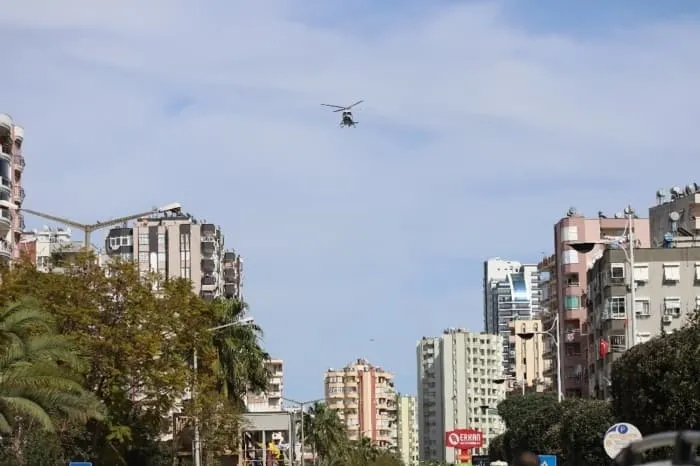 Polis havadan helikopterle uyardı: Evde kal Adana - 1