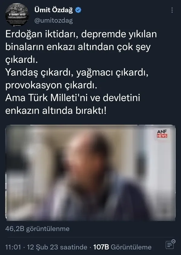 Devlet ve milletin bir oluşunu hazmedemeyen Ümit Özdağ provokasyon için PKK'nın yalanına sarıldı - 3