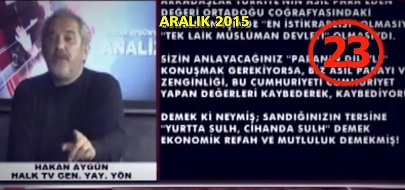 Darbenin şifresini Halk TV’de 23 kere söyledi