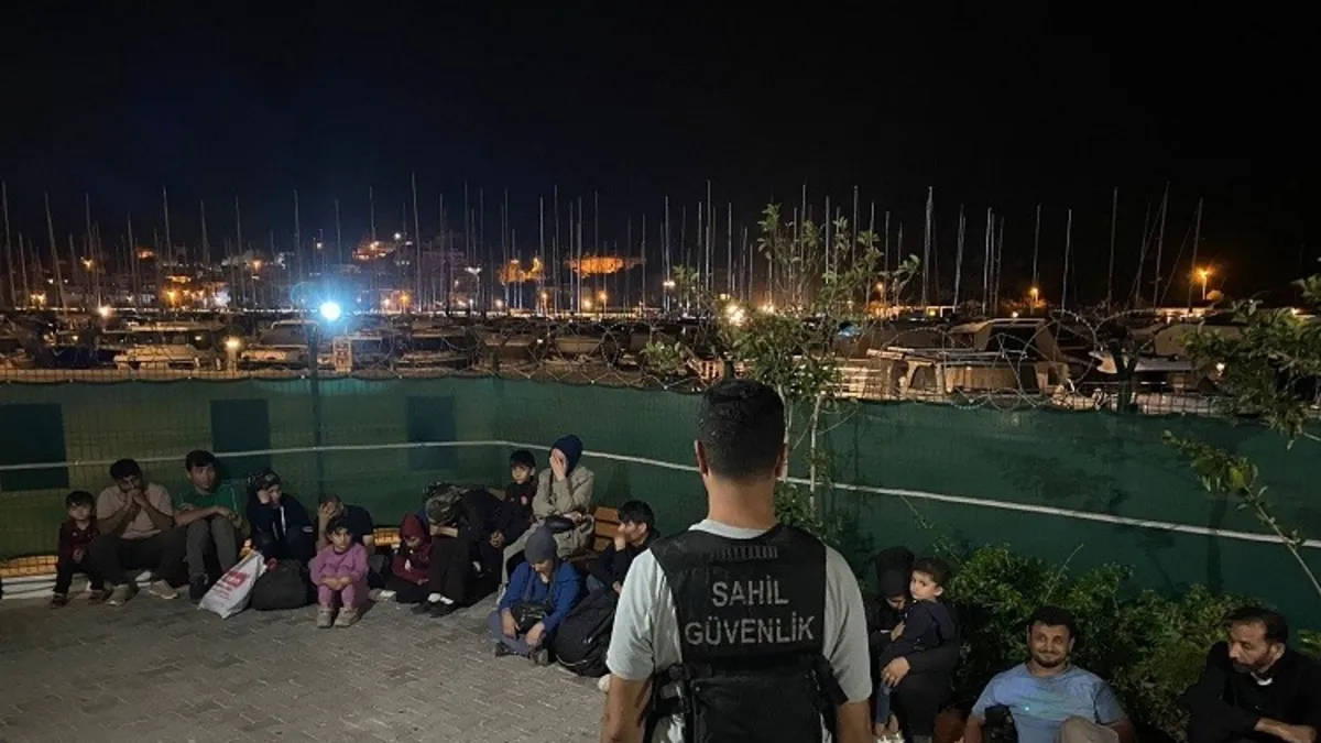 İzmir'de düzensiz göçmen operasyonu! 58 göçmen yakalandı