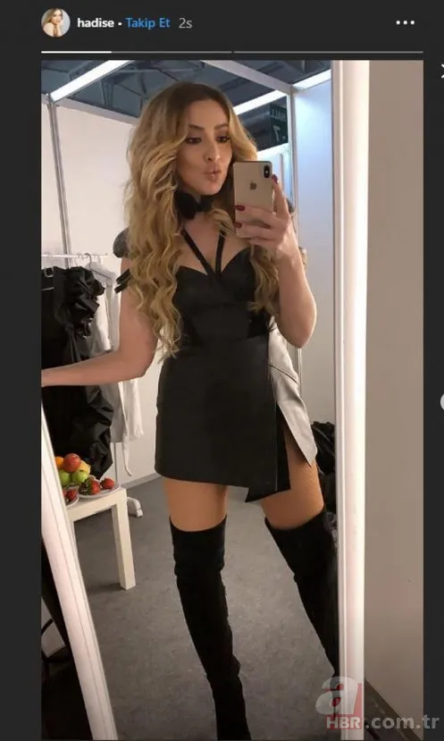 Hadise deri elbisesiyle Bursa'yı salladı! Hadise'nin bu hali sosyal medyayı salladı 2