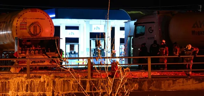 Ankara'da LPG tankerinde sızıntı!