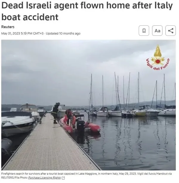 1711379082515.jpeg İtalya'da tekne kazasında ölen istihbaratçıların Mossad'la "hassas operasyonda" oldukları deşifre oldu! - 1