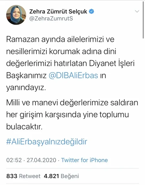 Diyanet İşleri Başkanı Ali Erbaş üzerinden İslamiyet’e saldıranlara sert tepki! Erbaş’a büyük destek