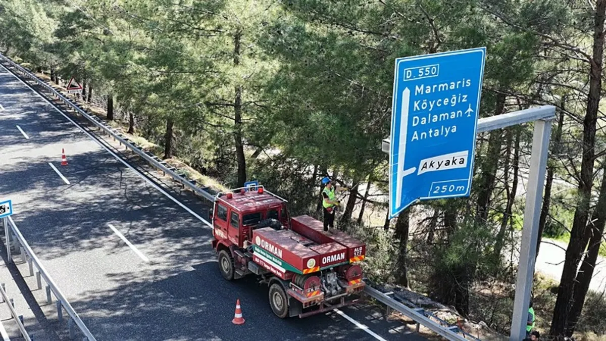 Muğla'da yol kenarlarına "yangın" ayarı!