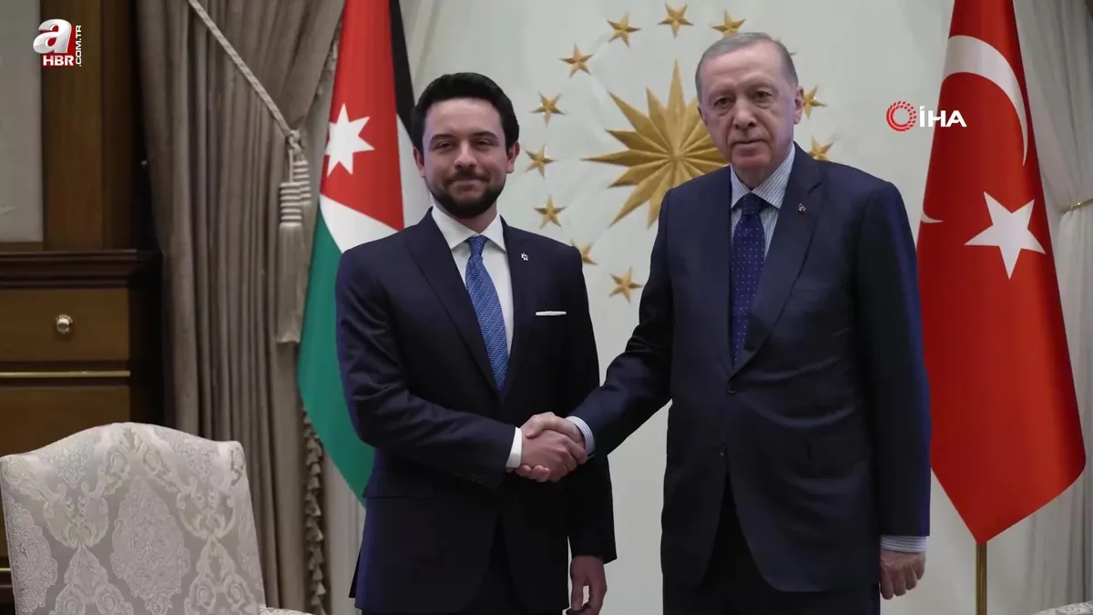 Başkan Erdoğan Ürdün Haşimi Krallığı veliaht prensi Hüseyin Bin Abdullah’ı kabul etti