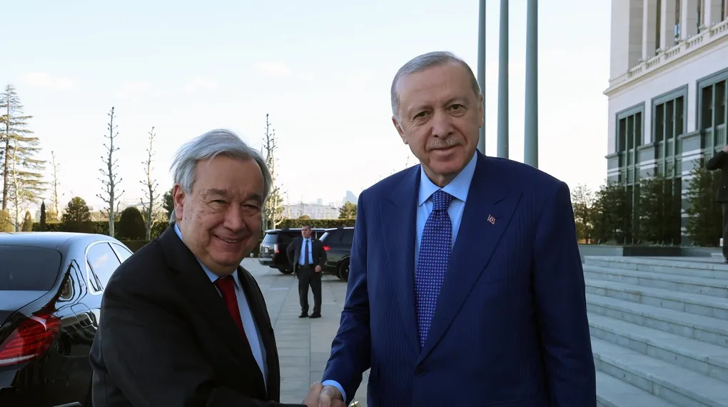 Başkan Erdoğan Guterres'i kabul etti