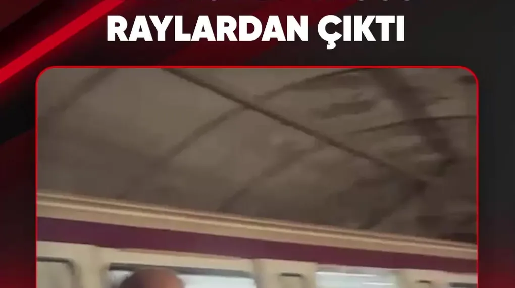 KADIKÖY METROSU RAYLARDAN ÇIKTI