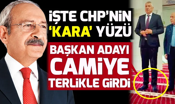 CHP’nin Adana adayı Zeydan Karalardan tepki çeken davranış! Camiye terlikle girdi!