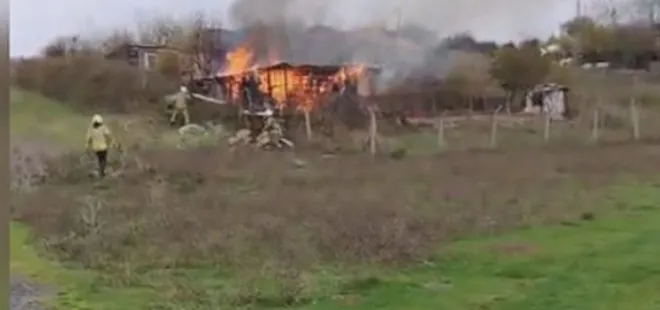 Arnavutköy'de gecekondu yangını! 1 kişinin cesedi bulundu