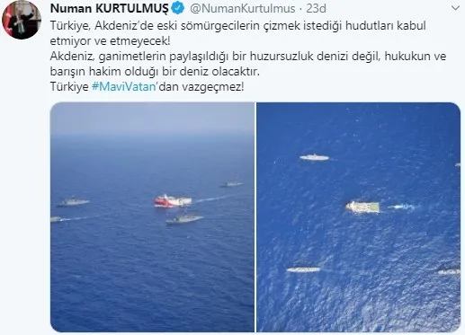 AK Parti’den Mavi Vatan açıklaması: Türkiye eski sömürgecilerin çizmek istediği hudutları kabul etmiyor