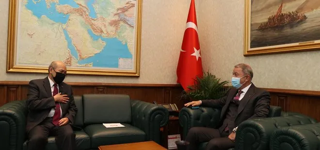 Son dakika: Milli Savunma Bakanı Hulusi Akar, Moğolistan Büyükelçisi Bold Ravdan’ı kabul etti