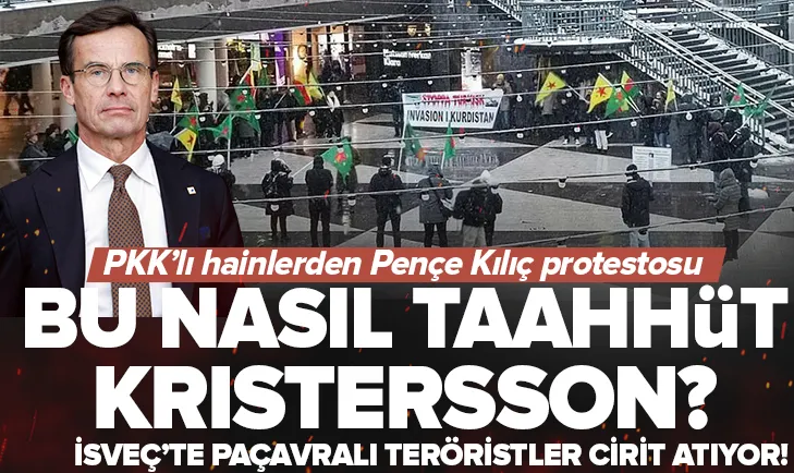 İsveçte Pençe-Kılıç protestosu!