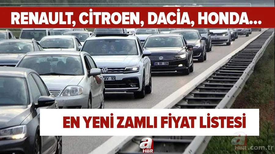 Renault, Citroen, Dacia, Honda en yeni zamlı fiyat listesi; 0.79- 0.87-0.49- 0.59- sıfır faizle 36 ay vade imkanı! Şubat ayı otomobil kampanyası! 1