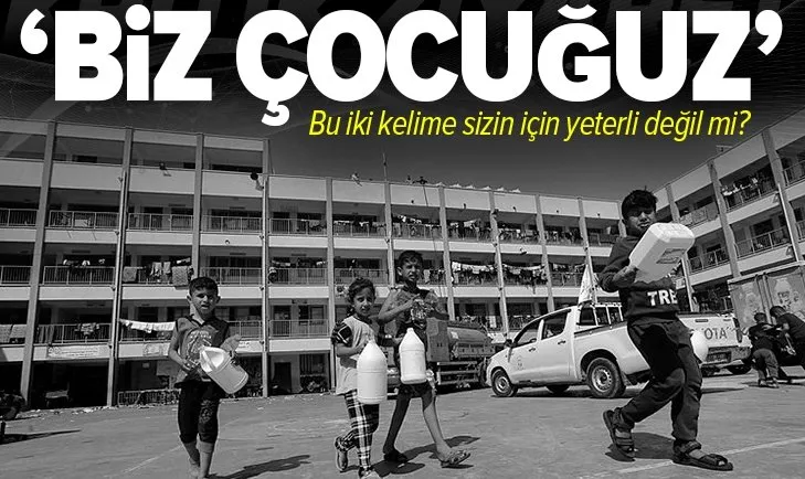 Terör devleti İsrail'in saldırısında anne ve babalarını kaybeden çocuklar dünyaya seslendi: Biz çocuğuz