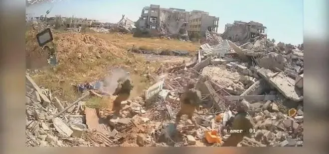 El Kassam Tugayları katil İsrail askerlerini işte böyle vurdu! O anlar saniye saniye kamerada...