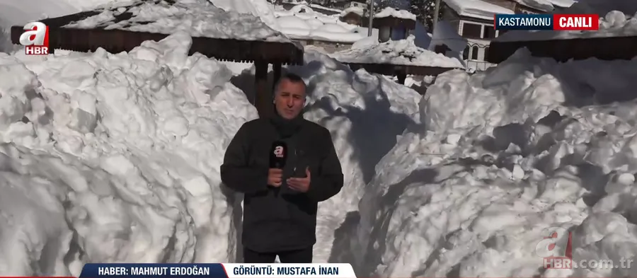 Görüntüler Sibirya’dan değil Türkiye’den! A Haber canlı yayınında şoke eden anlar 12