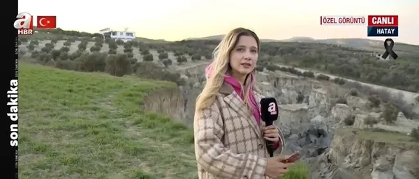 İşte depreme neden olan fay kırığının görüntüsü! İki tepe böyle ayrıldı! Facianın boyutunu A Haber ekipleri görüntüledi...