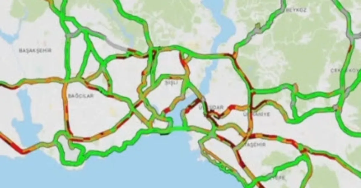 İstanbul'da sabah trafiği