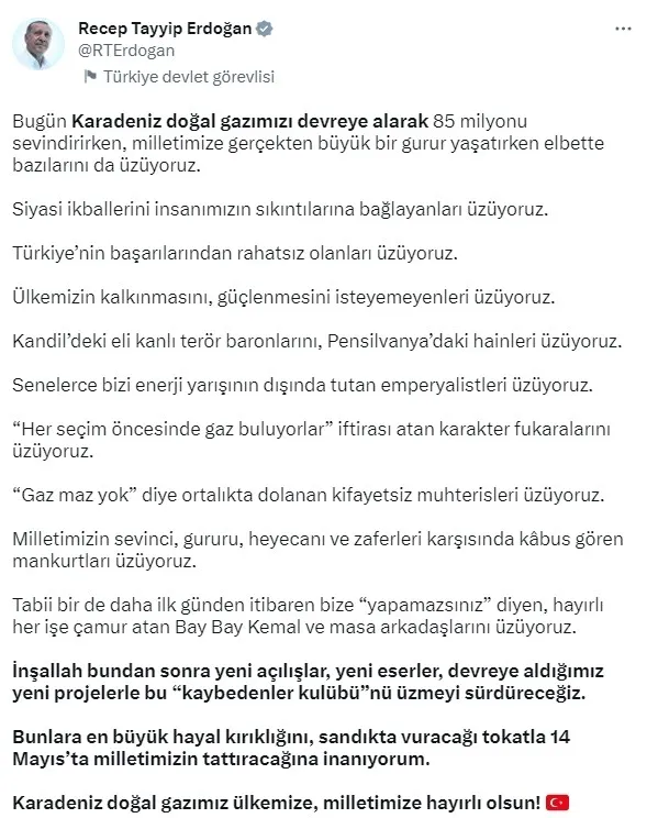 Başkan Erdoğan’dan 7’li koalisyon, FETÖ ve PKK’ya ağır bombardıman: Kifayetsiz muhterisleri üzüyoruz!