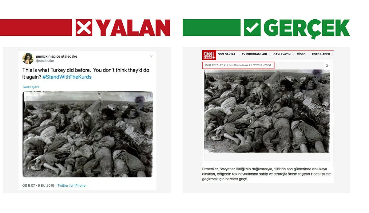 Terör örgütü yanlılarından "Barış Pınarı Harekatı" manipülasyonu