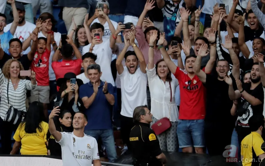 Real Madrid, en pahalı transferi Eden Hazard'ı tanıttı 12