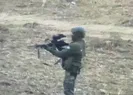 Yunan polisi plastik mermiye saplanması için...
