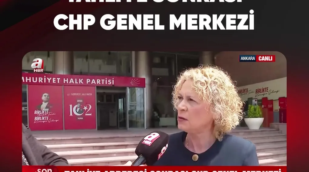 TAHLİYE SONRASI CHP GENEL MERKEZİ