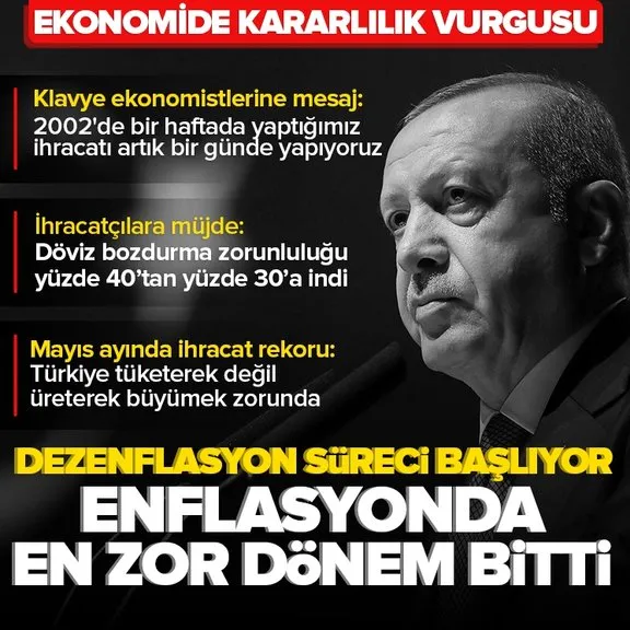 Başkan Erdoğan’dan hayat pahalılığı ve enflasyon mesajı: En zor süreç geride kaldı dezenflasyon süreci başlıyor