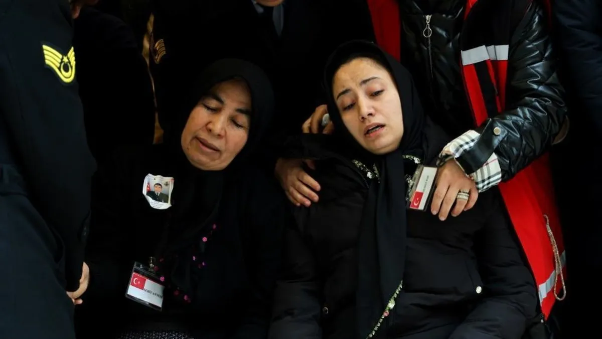 Şehit Eren Kızıldağ son yolculuğuna uğurlandı! Eşinin feryadı yürekleri dağladı