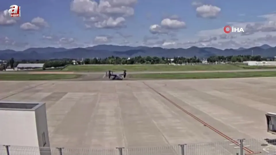 Japonya’da ABD’ye ait Osprey tipi uçak acil iniş yaptı