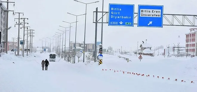 Bitlis’te eğitime kar engeli! 10 Şubat 2020 Pazartesi il genelinde okullar tatil edildi