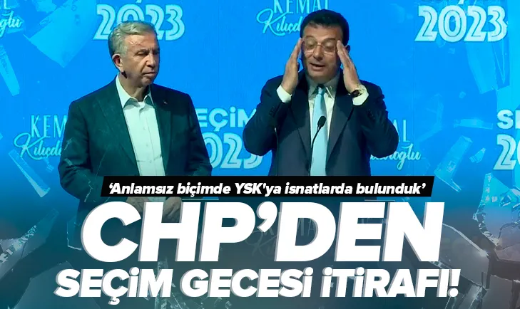 CHP’den seçim gecesi itirafı