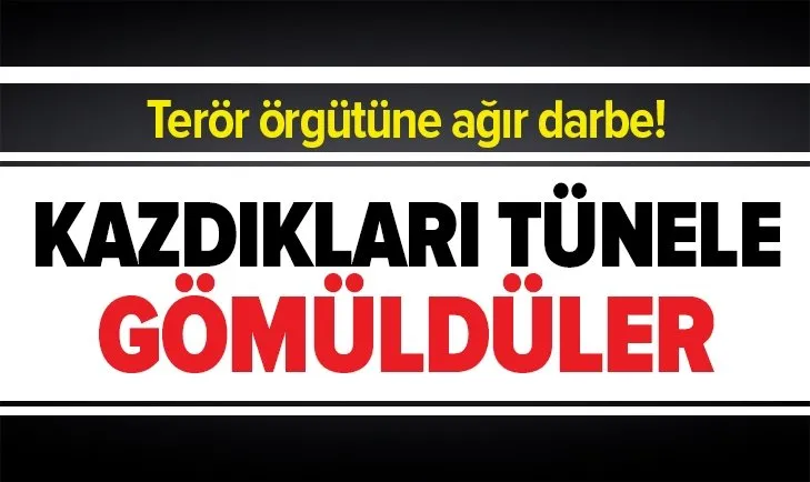 Son dakika: MSB duyurdu! Terör örgütüne ağır darbe: Kazdıkları tünele gömüldüler