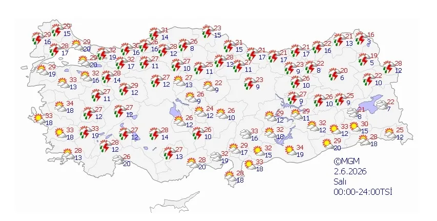 Yaz sıcakları derken aniden bastıracak! Ankara dahil birçok ile sağanak alarmı - 2