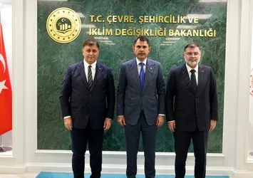 Bakan Murat Kurum İzmir Büyükşehir Belediye Başkanı Tugay'ı kabul etti