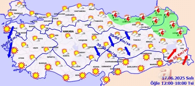 Yazın en sıcak günleri kapıda! Termometreler tırmanışta: Meteoroloji'den haritalı paylaşım: Yarından itibaren... 6