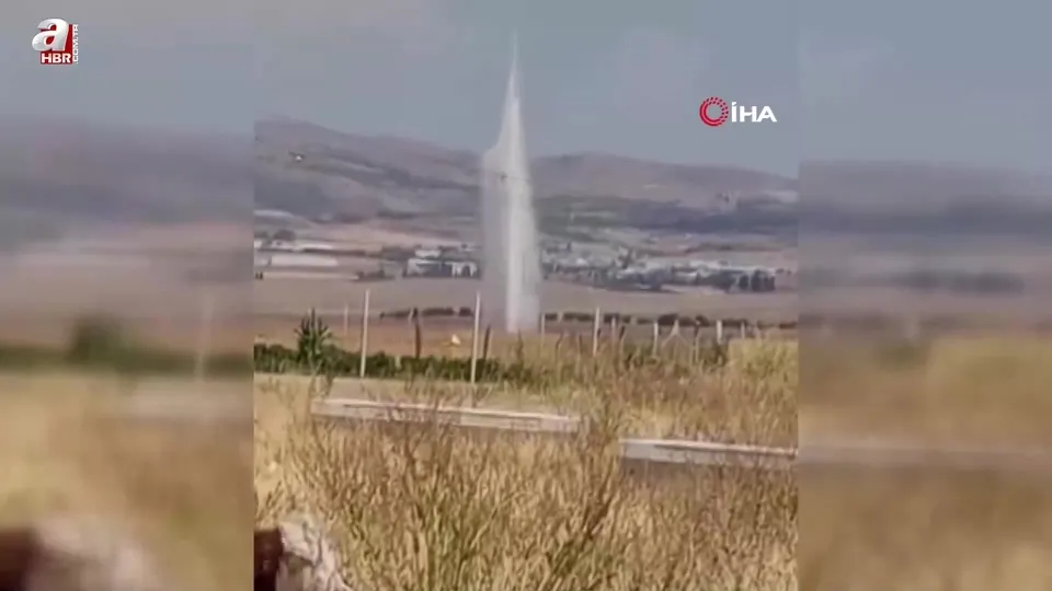 Gölbaşı’nda ana su borusu patladı