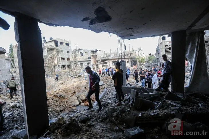 Filistinli ailelerin evleri İsrail bombalarıyla yerle bir oldu!