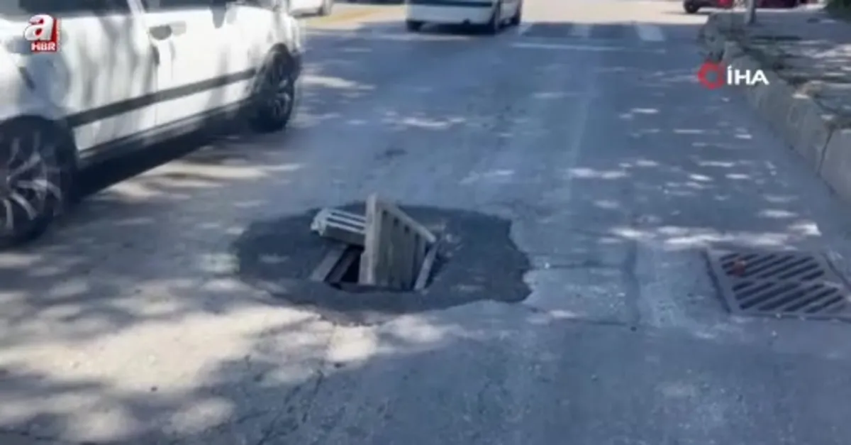 Kırılan mazgal tehlike oluşturdu