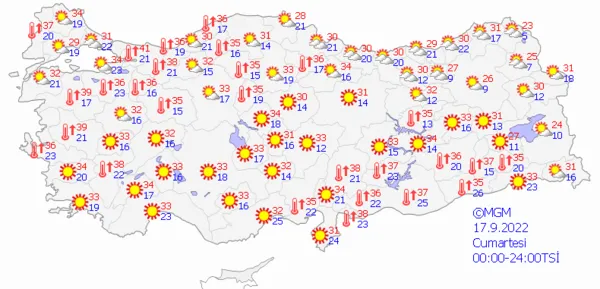 1662994927815.png Sağanak yağış sonrası sıcaklıklar 40 dereceyi aşacak! Meteoroloji gün gün açıkladı! İstanbul ve Ankara kavrulacak... - 11