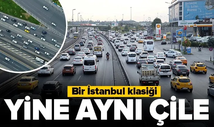İstanbul’da trafik çilesi! D-100 Karayolu ve TEM’de trafik durma noktasına geldi