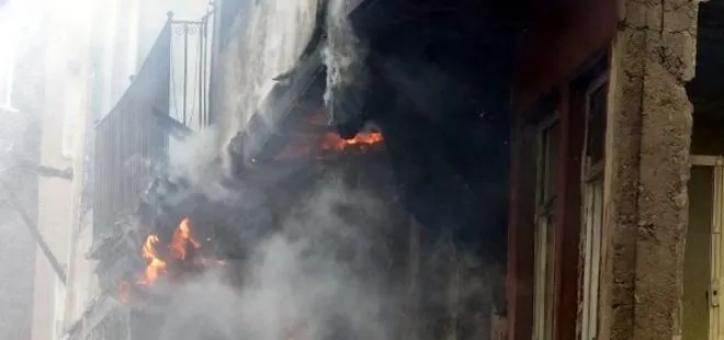 Bursa’da panik anları! Tarihi binada yangın çıktı