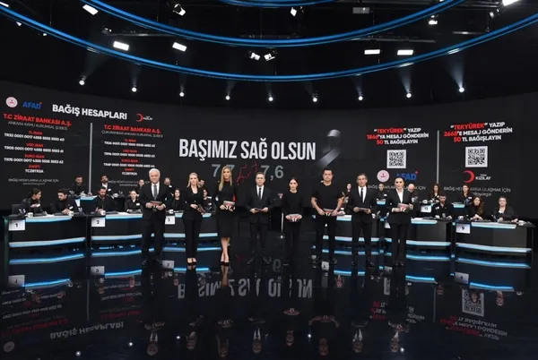 Tüm radyo ve televizyonlar Türkiye için tek yürek oldu! Tarihi yayında rekor miktarda bağış toplandı: 115 milyar 146 milyon 528 bin TL