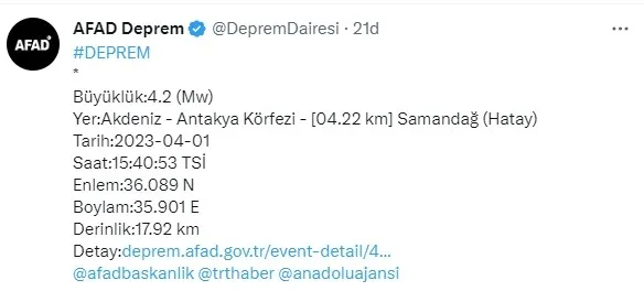 az-once-deprem-mi-oldu-kac-siddetinde-hatay-deprem-son-dakika-1-nisan-afad-kandilli-son-depremler-1680355056664.jpg Az önce deprem mi oldu, kaç şiddetinde? Hatay deprem son dakika! 1 Nisan AFAD Kandilli son depremler - 2