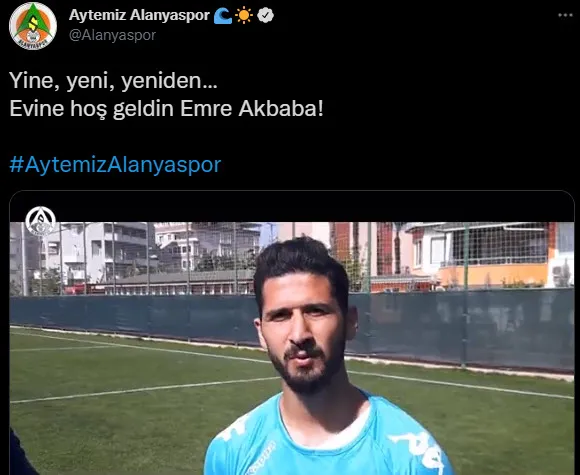 Son dakika: Emre Akbaba Alanyaspor’a transfer oldu