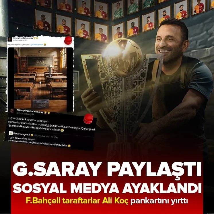 Fenerbahçe taraftarları Koç pankartına saldırdı