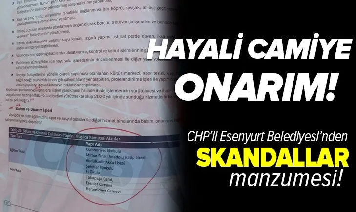 chp li esenyurt belediyesi nin